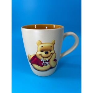 Disney Store Winnie the Pooh Ceramic Coffee Mug 20oz Cream Orange Honey PG3475